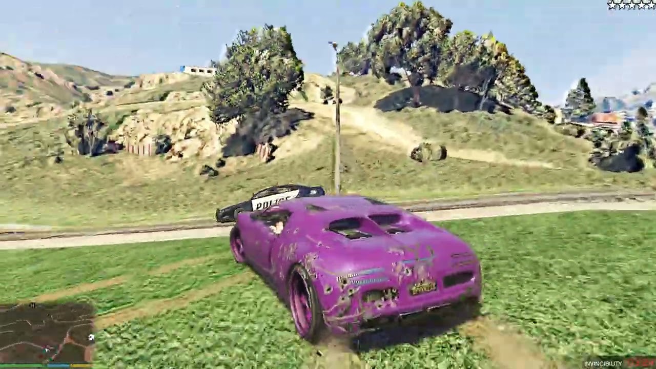 GTA 5 + Mickel Vs Police+ 5 star wanted level take down #gta5 