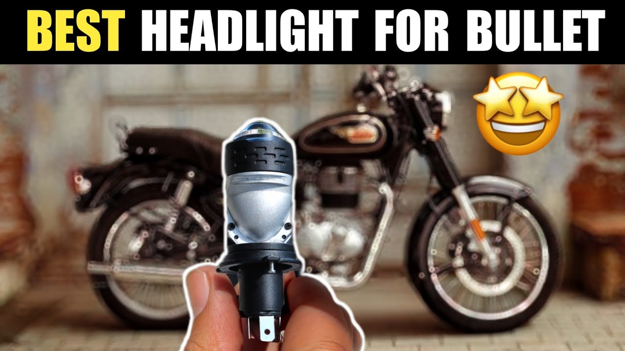 Powerful Projector Headlight Bulb Installation in Bullet 350 | Bullet 350 Headlight Change