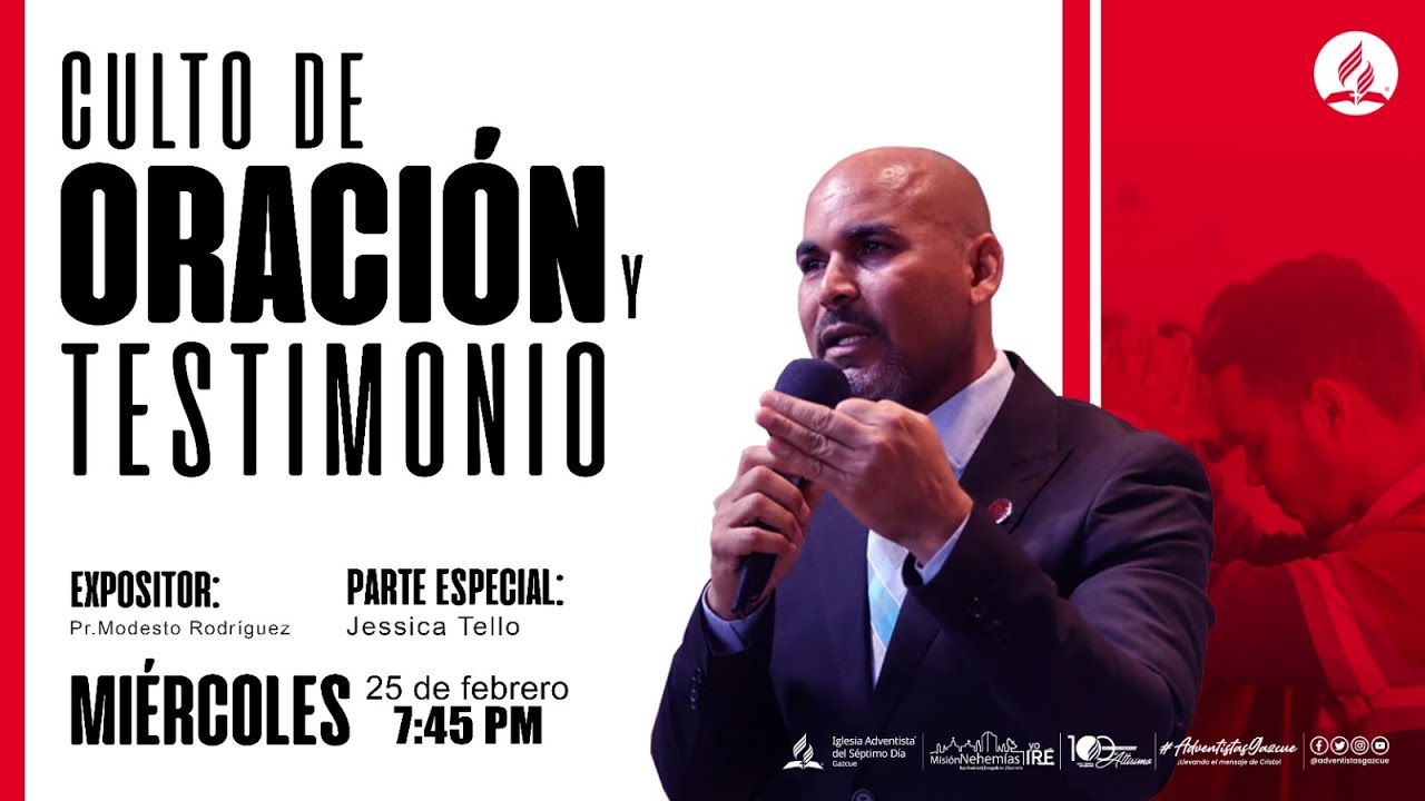Culto de oración y testimonio - 25 febrero, 2026