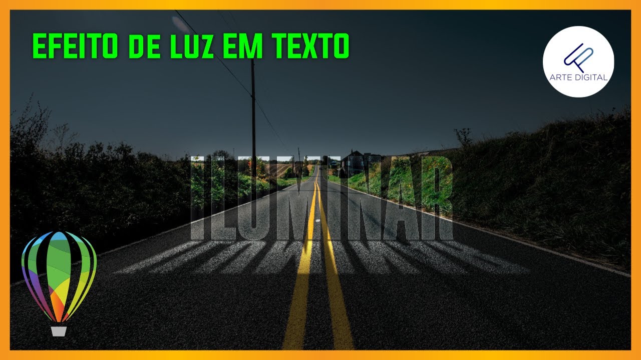 Criando efeito de LUZ utilizando somente o COREL DRAW