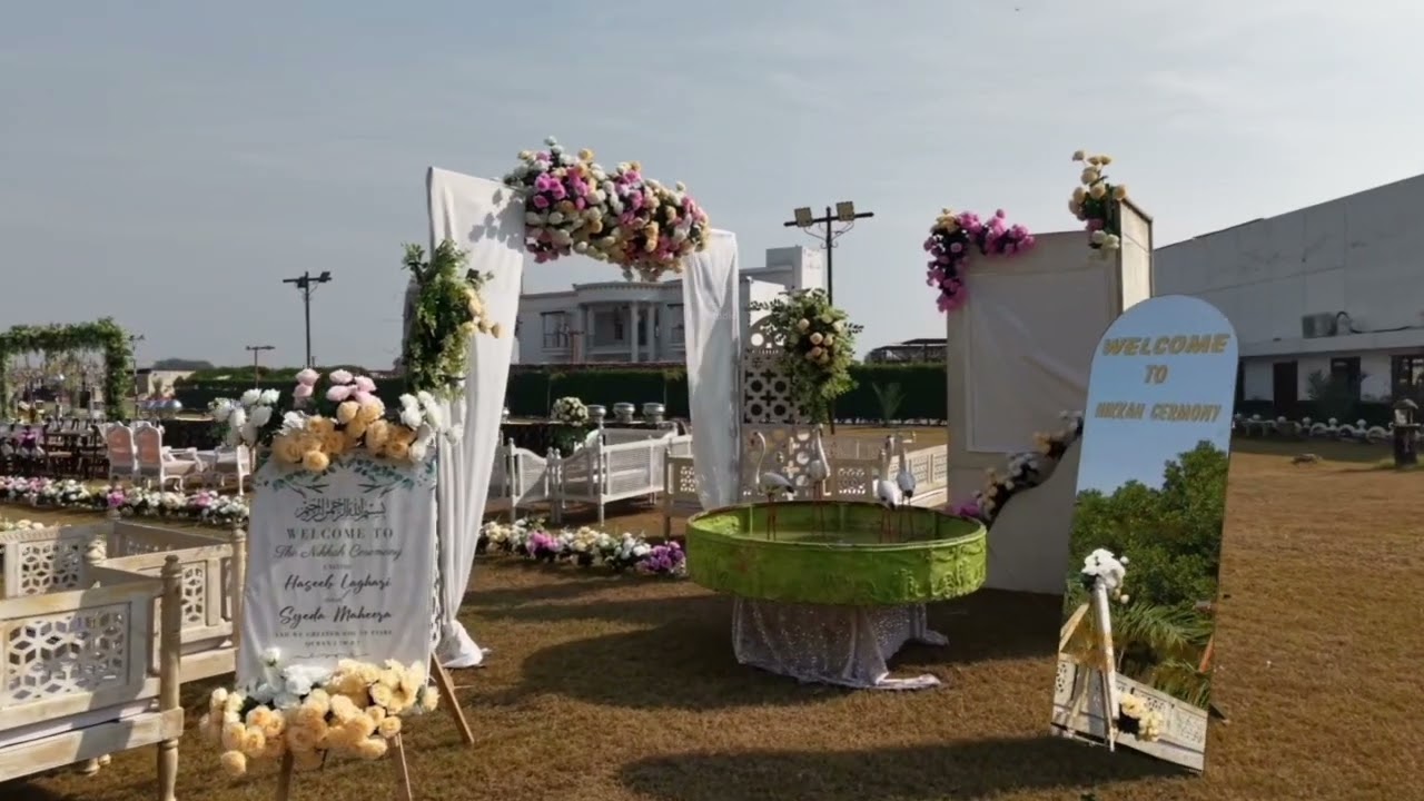 Drone Shoot pearl Farm House Hyderabad #cinematicshots #dronefilm #nikah #event 