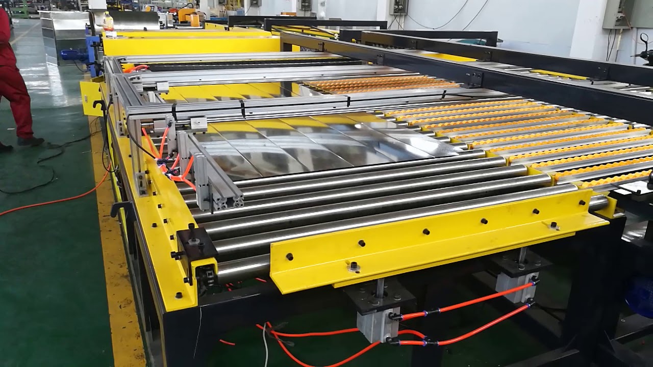 HVAC Duct fabrication auto production line 5 making 800x800mm square duct