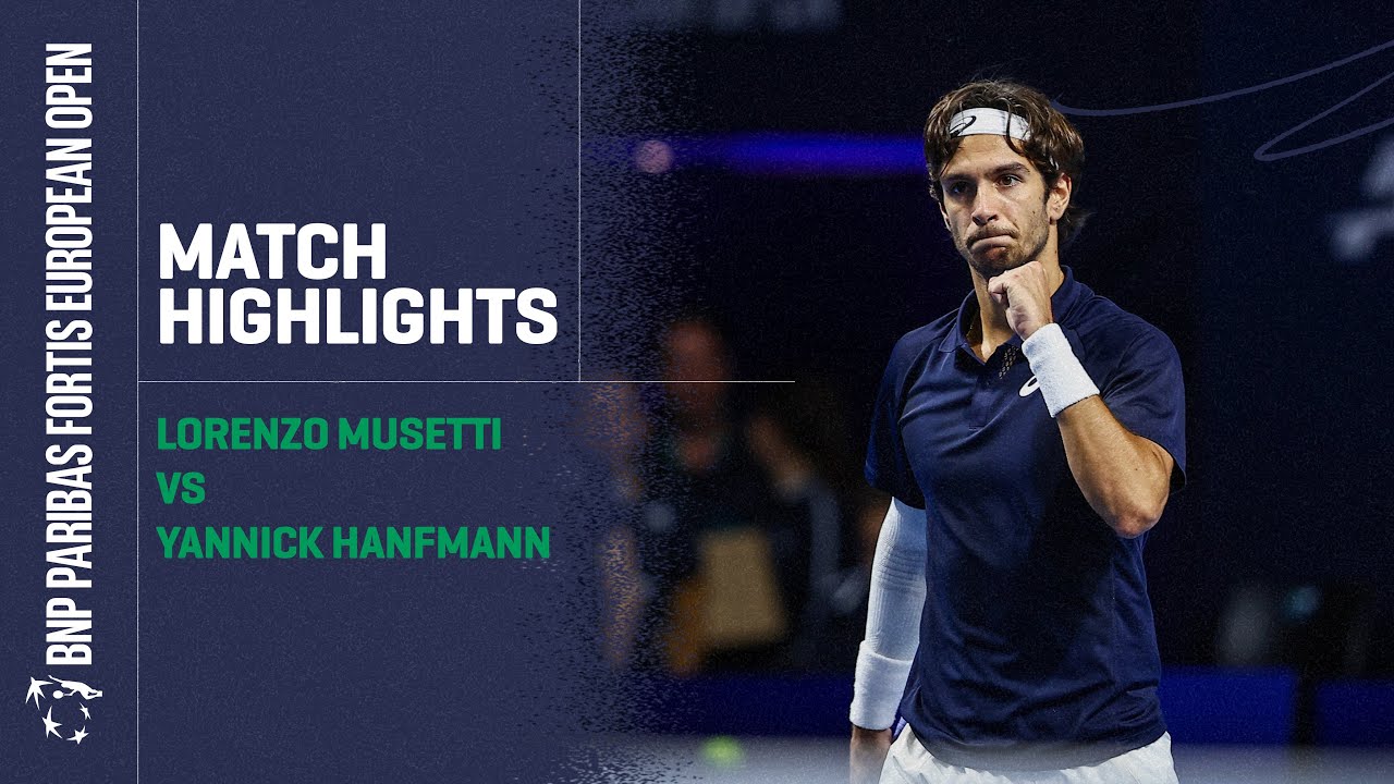 MATCH HIGHLIGHTS Lorenzo Musetti vs. Yannick Hanfmann