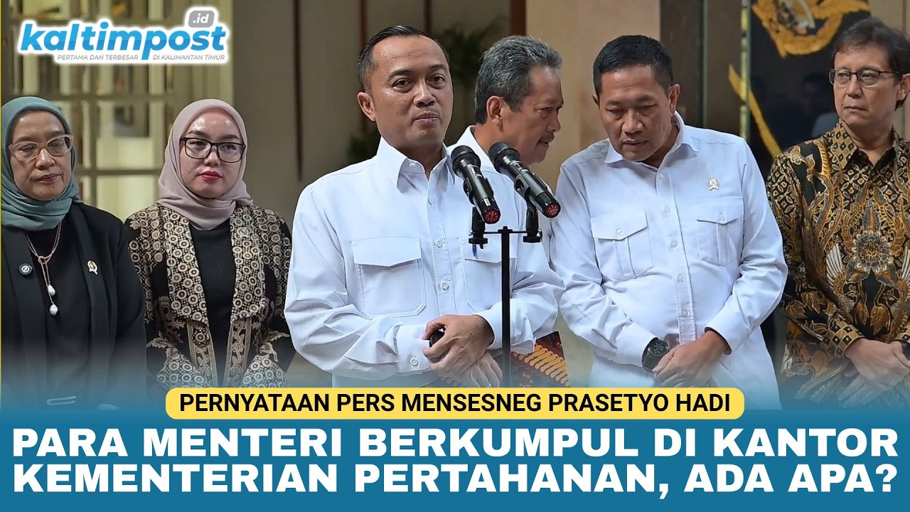 Para Menteri Berkumpul di Kantor Kementerian Pertahanan, Ada Apa?