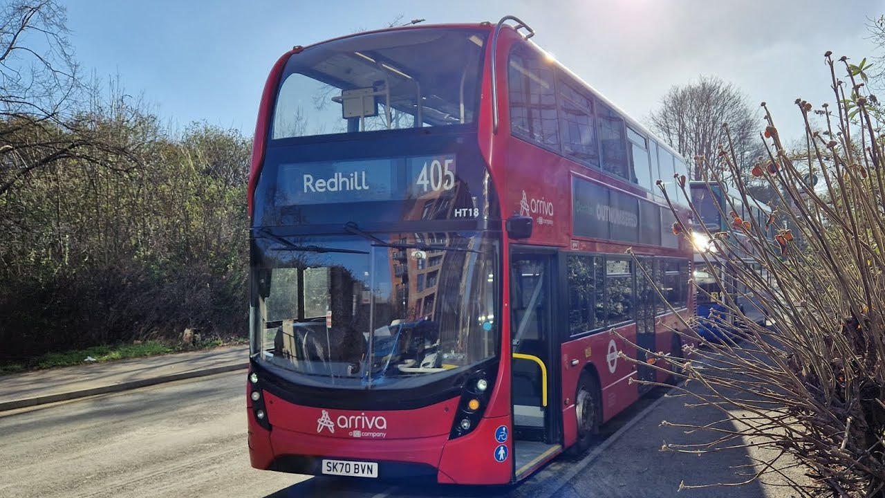 FULL JOURNEY | LONDON BUS 405 REDHILL - CROYDON TOWN CENTRE (SK70BVN) HT18