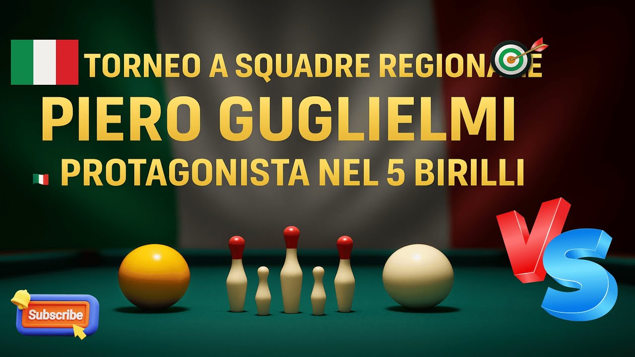 🎯Torneo a Squadre Regionale | Piero Guglielmi 🎱 Protagonista nel 5 Birilli