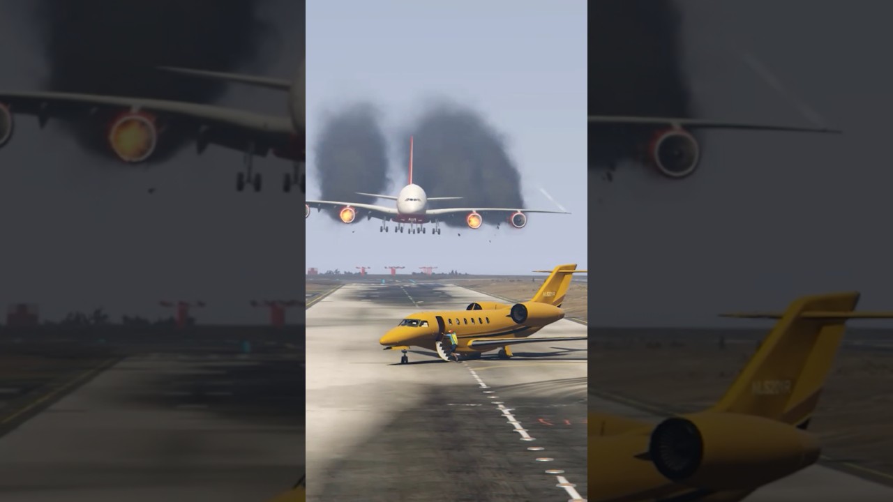 AIRBUS A380 Emergency Landing, Airport Worker Save the Day