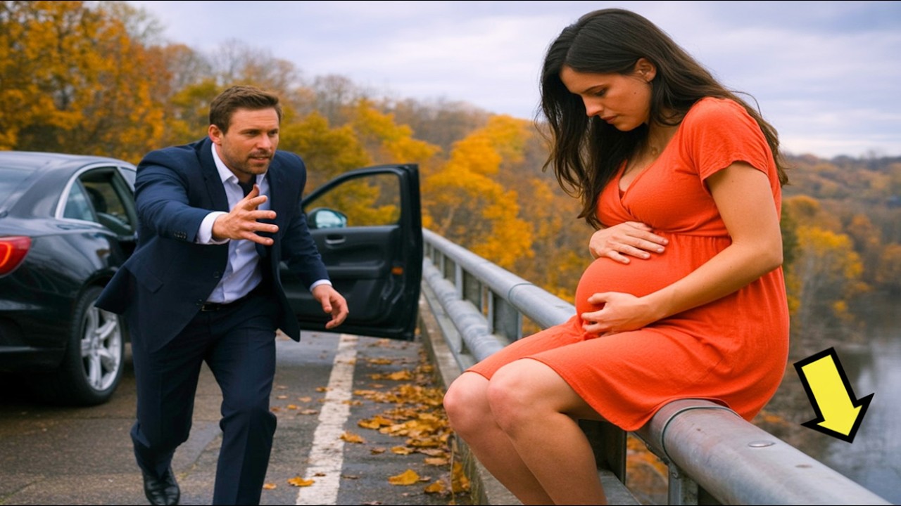 SAMA A TĚHOTNÁ NA MOSTĚ… ČEKALA NA KONEC… DOKUD NEZASÁHL MILIONÁŘ
