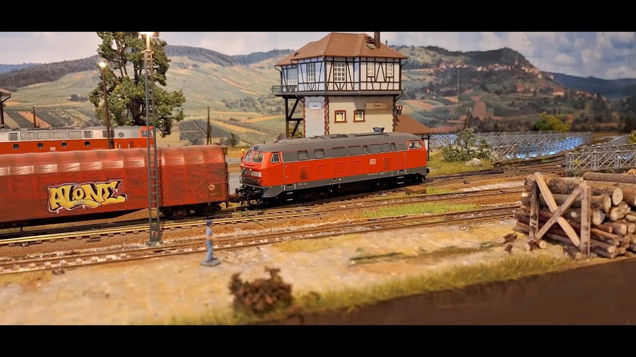 Roco/ Trix /Gützold  (2x218er 215er U Boot u Locon V100) im Einsatz