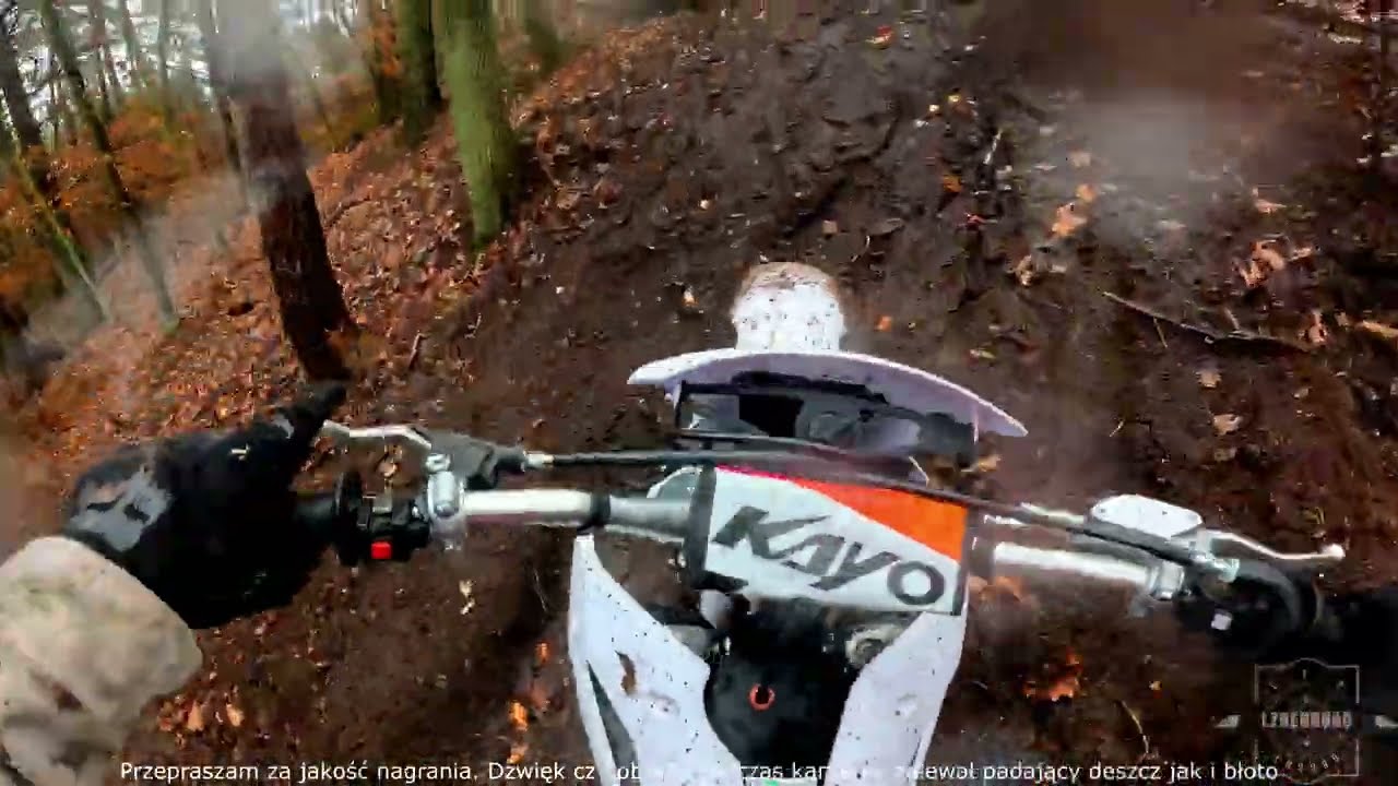 Błoto Enduro Kayo T4 K5 Asix XR99 glina,błoto,deszcz,strumyk ekstremalne warunki LZRenduro