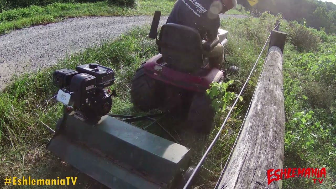 Mott Tow Behind Flail Chopper Repowered With An 8 HP Predator Engine