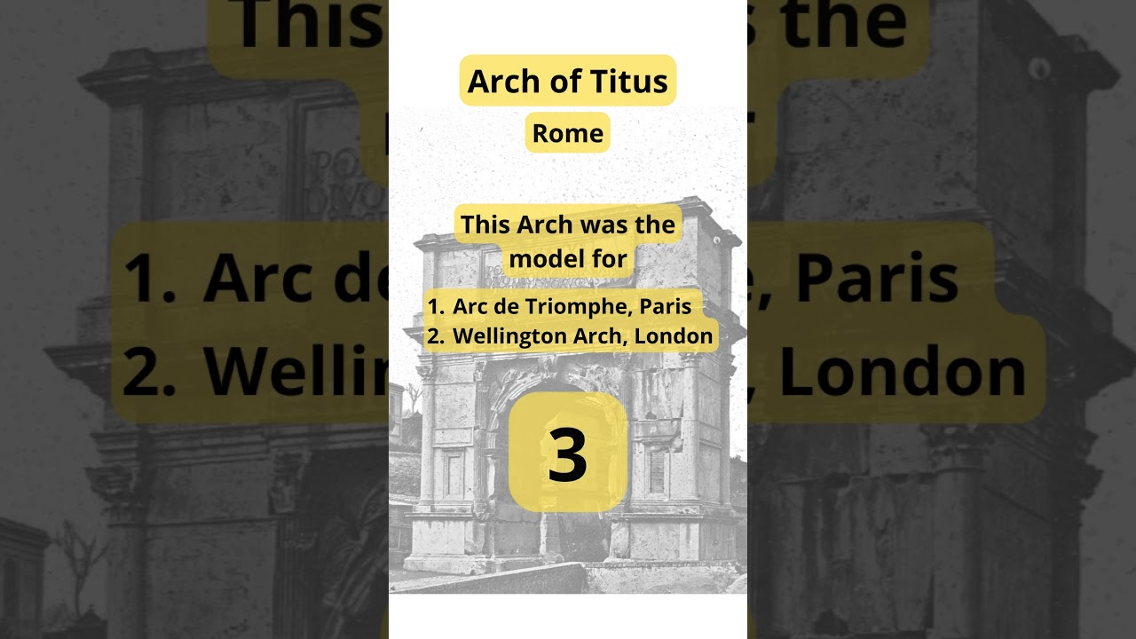 Triumphal Arch of Titus in Rome - Quiz