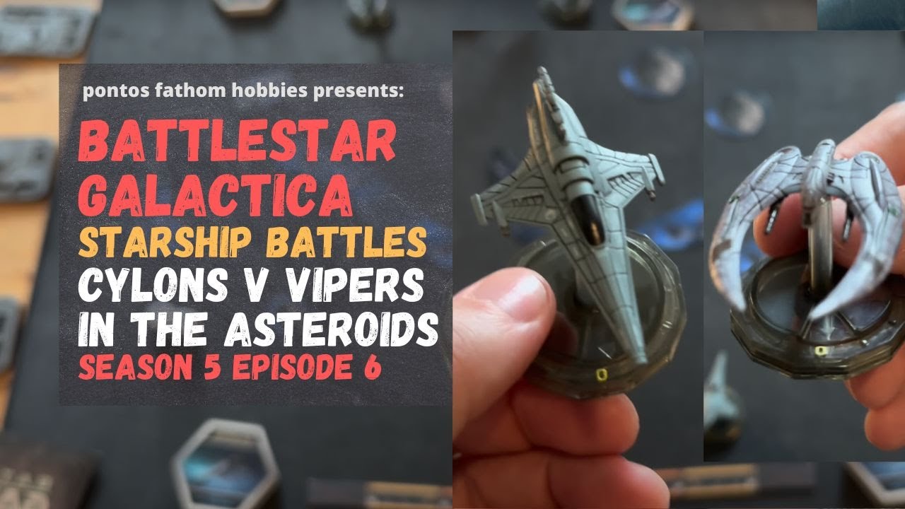 Battlestar Galactica S5E6 Starship Battles - Vipers v. Cylons in the Astroids - Season 5 Episode 6