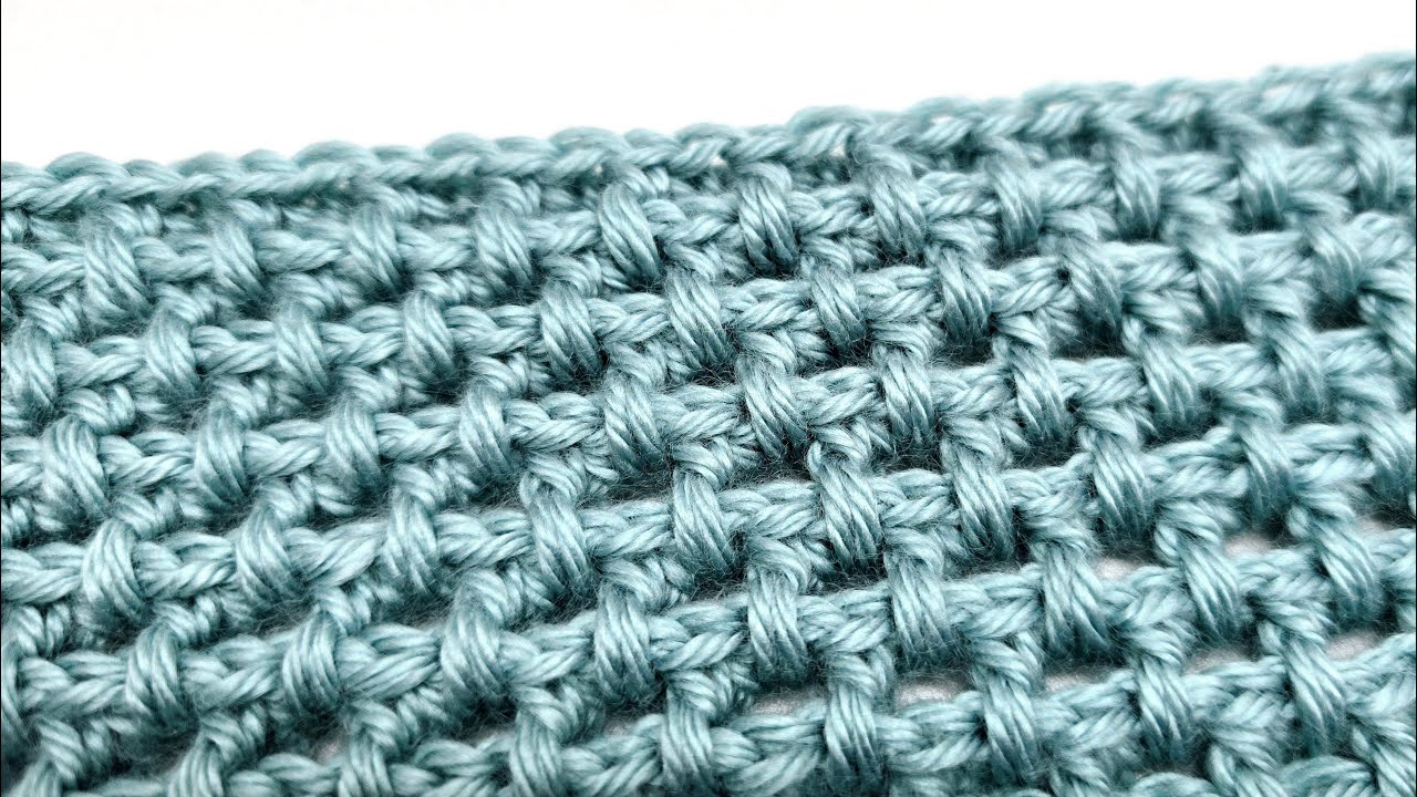 Crochet Easy Stitch - Wicker Stitch Tutorial - Thick and Squishy
