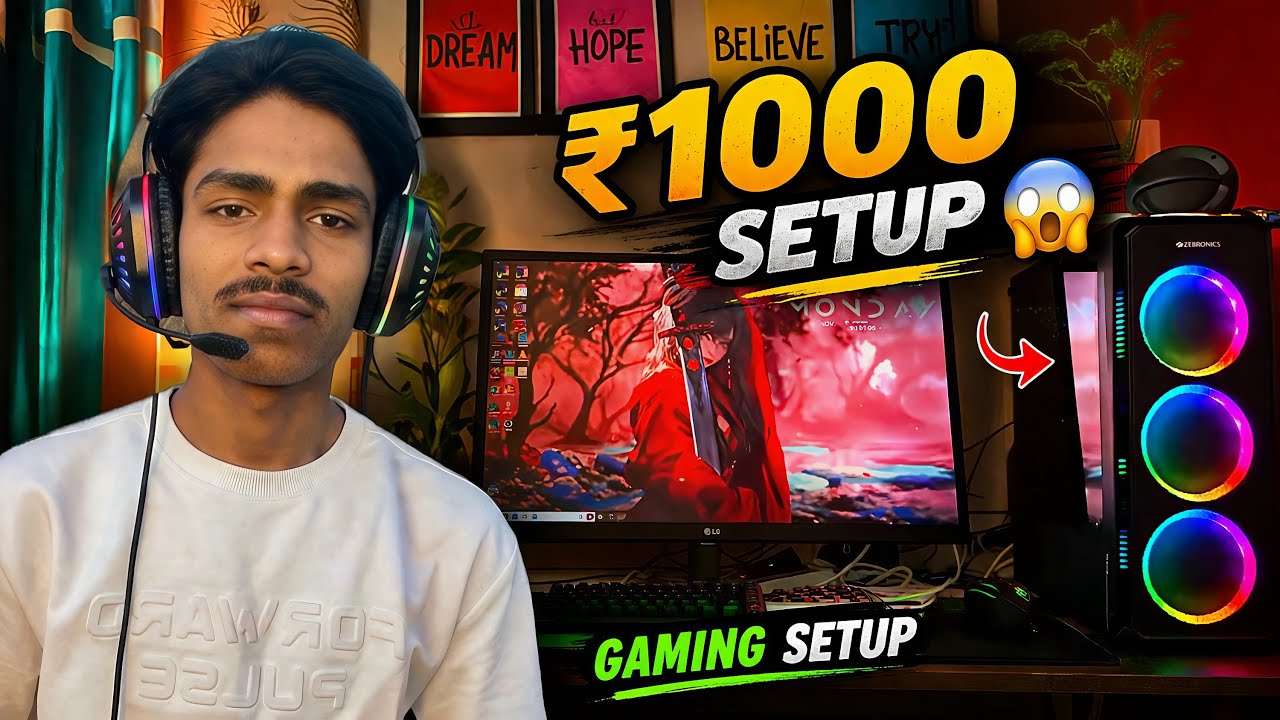 I Upgraded My Gaming Setup In Just Under ₹1000 😍