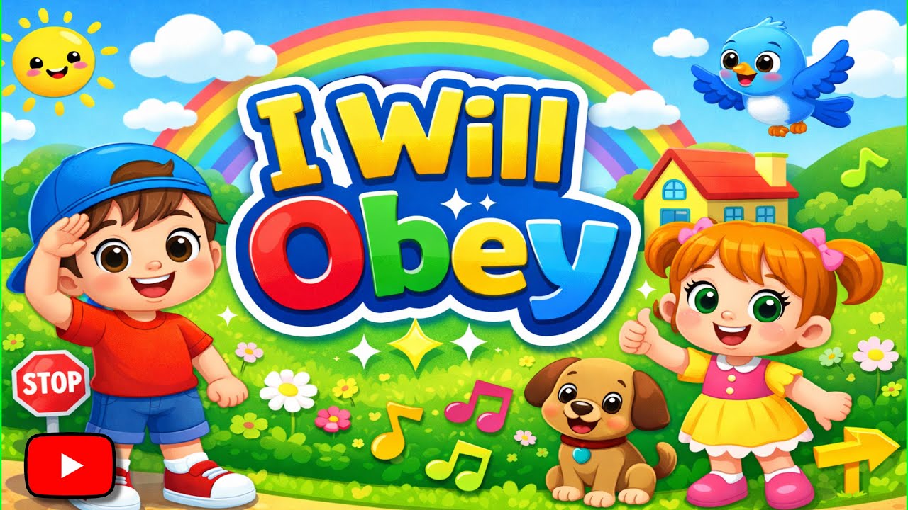 I Will Obey 🙌 | Fun Christian Kids Song About Obedience | Toddlers & Preschool