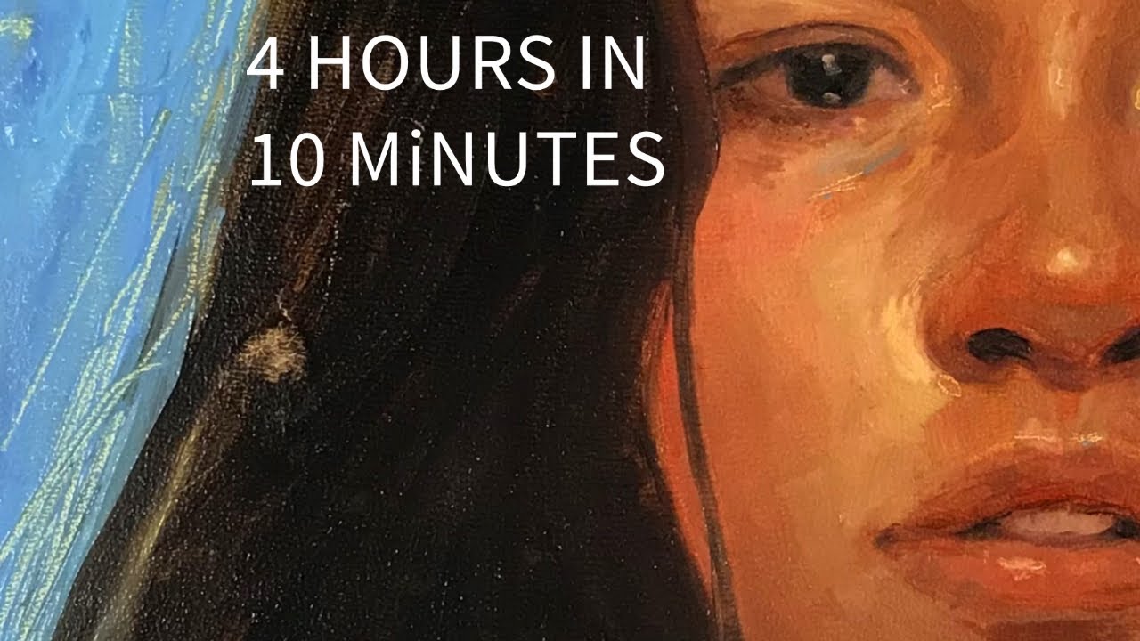 OIL PAINTING TIMELAPSE || Letting my hand paint what it wants - 