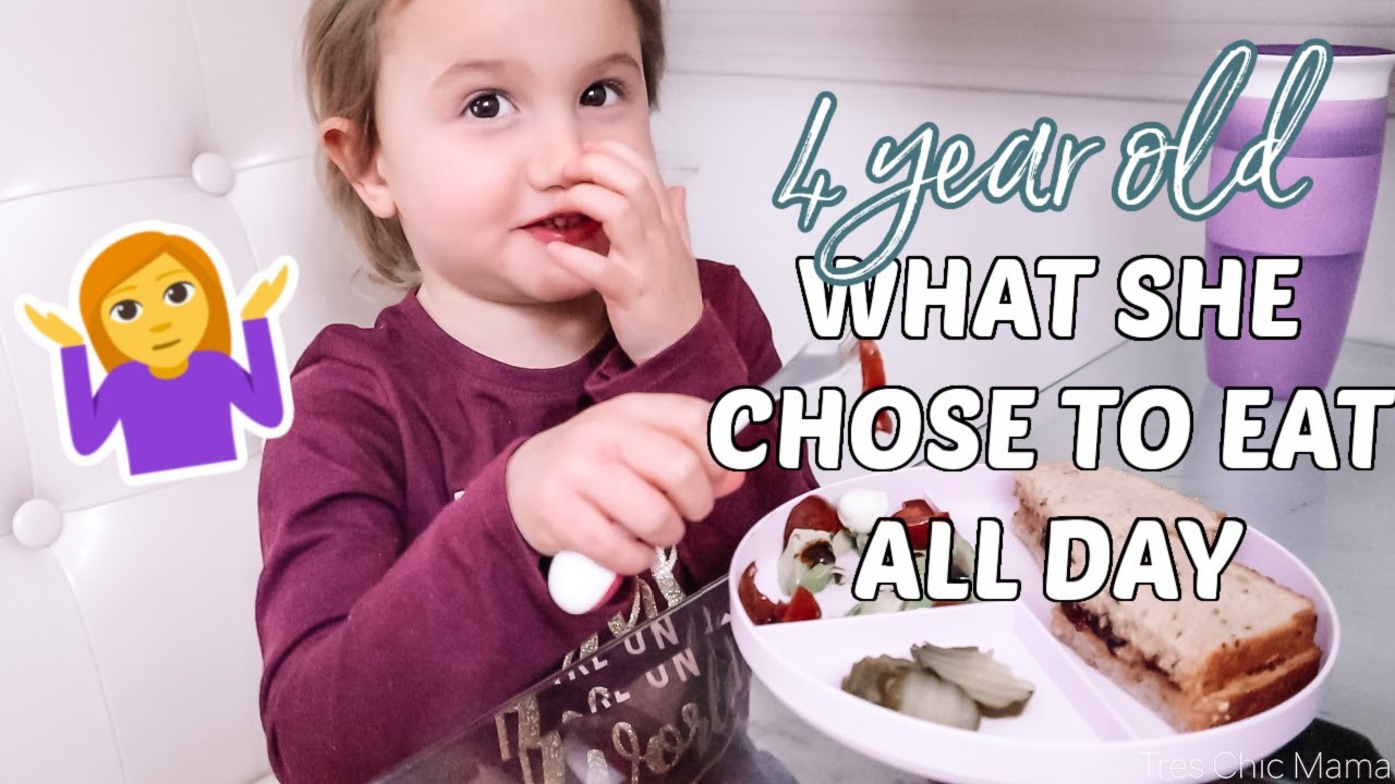 24 HOURS OF EATING WITH A 4 YEAR OLD| WHAT MY 4 YEAR OLD CHOSE TO EAT IN A DAY| Tres Chic Mama