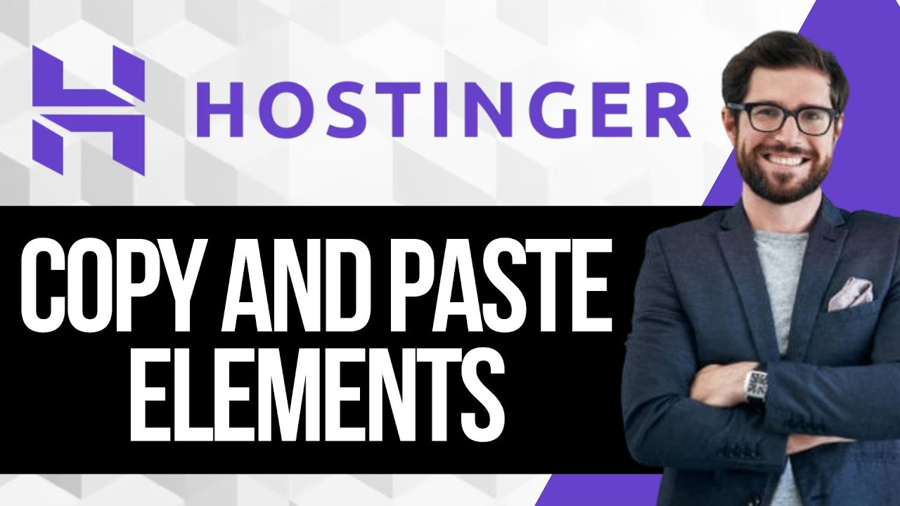 How to Copy / Paste a Website Element in Hostinger Website Builder