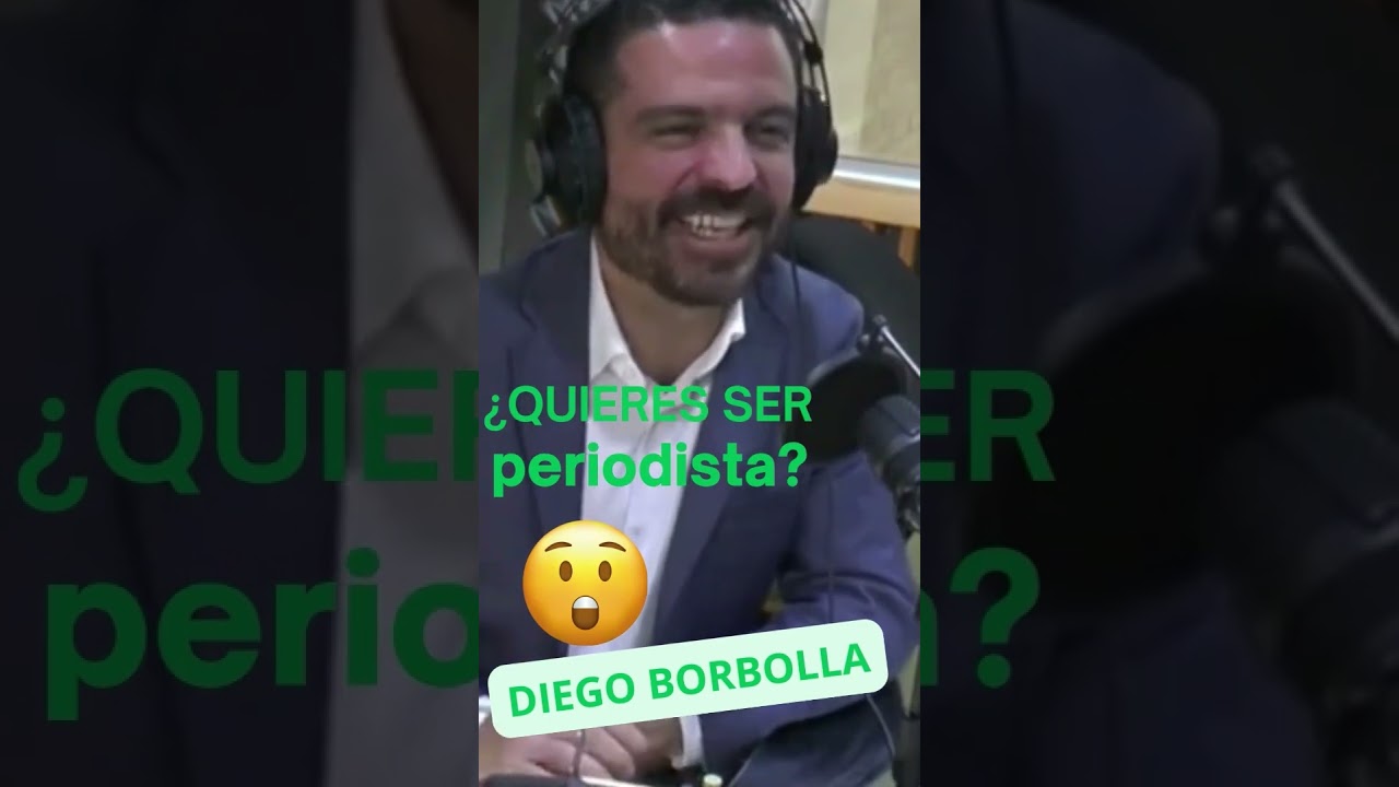 El periodista Diego Borbolla habla de la realidad de lo que es trabajar en la TV.