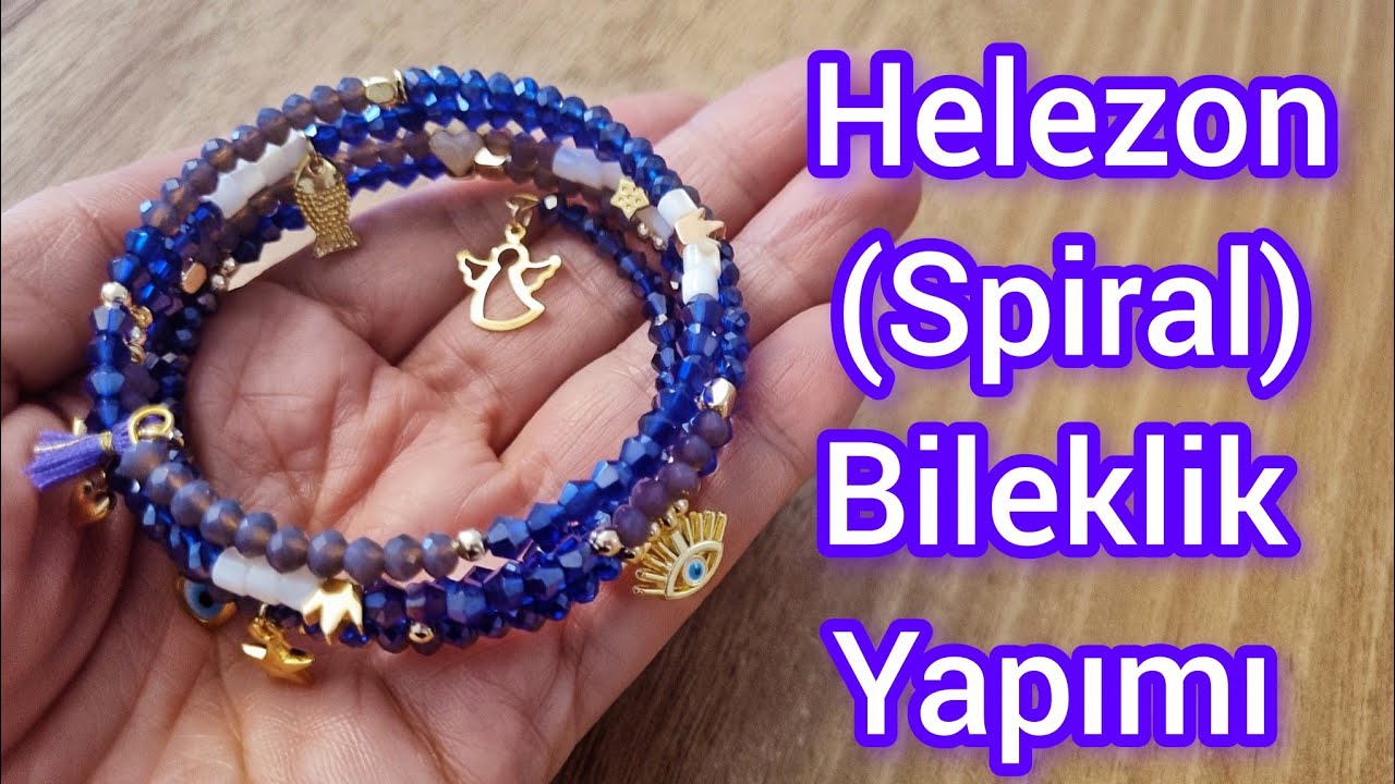 Spiral/Helezon Bileklik Yapımı #bileklikyapımı #braceletmaking #handmade 