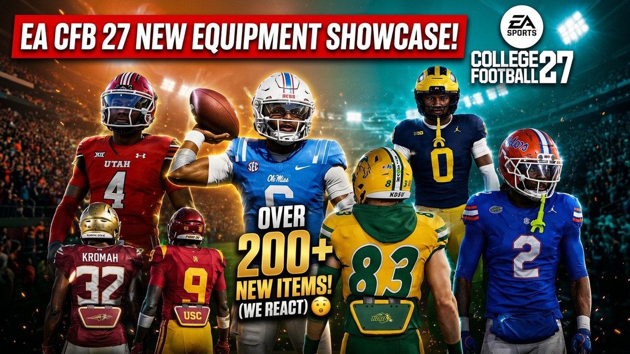 We React to EVERY New Equipment in College Football 27 (CFB 27)