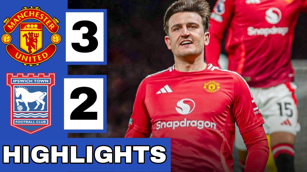🔴Manchester United vs Ipswich (3-2) Extended HIGHLIGHTS | Philogene, De Ligt & Harry Maguire GOALS