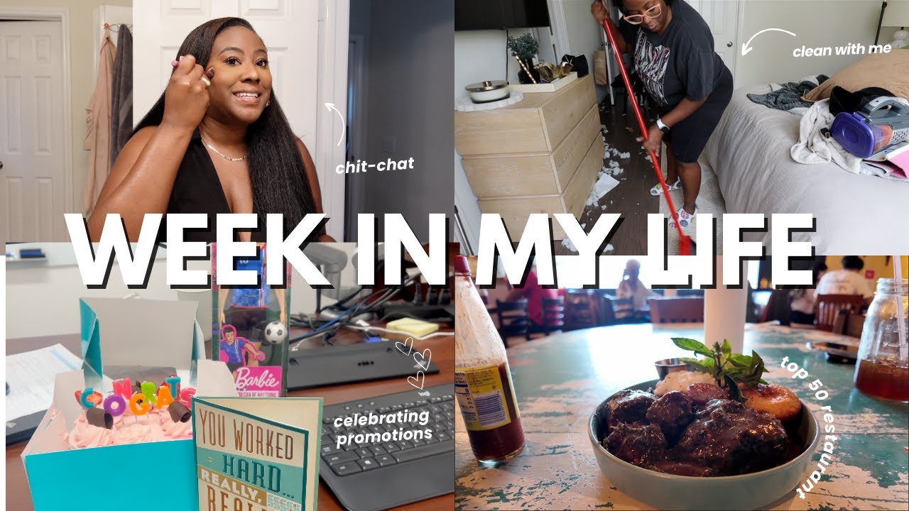 WEEKLY VLOG || CLEAN WITH ME, PROMOTIONS, CHIT-CHAT, HOUSTONS BEST RESTAURANTS,  GIRLS NIGHTS