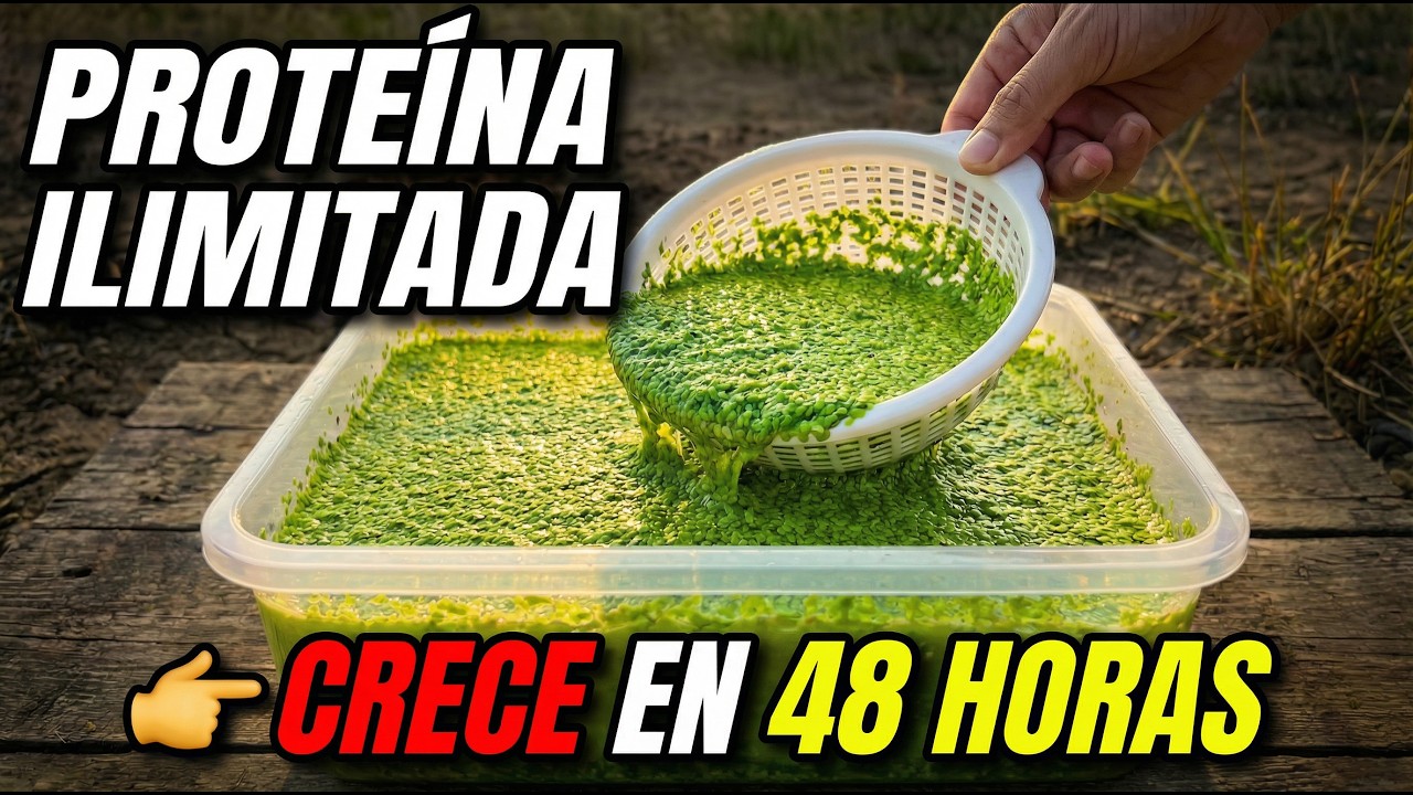 Cultiva proteína sin límite en un cubo: se duplica cada 48 horas y se prepara en 5 minutos
