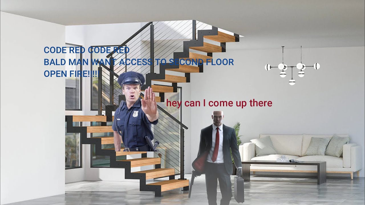 I tried to go upstairs I return with 19 shots in the back - HITMAN World of Assassination