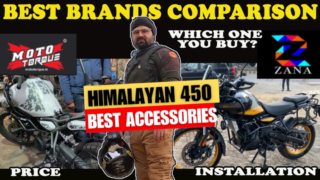 HIMALAYAN 450- Best Accessories BRANDS Comparison|| PRICE || INSTALLATION and ALL Details