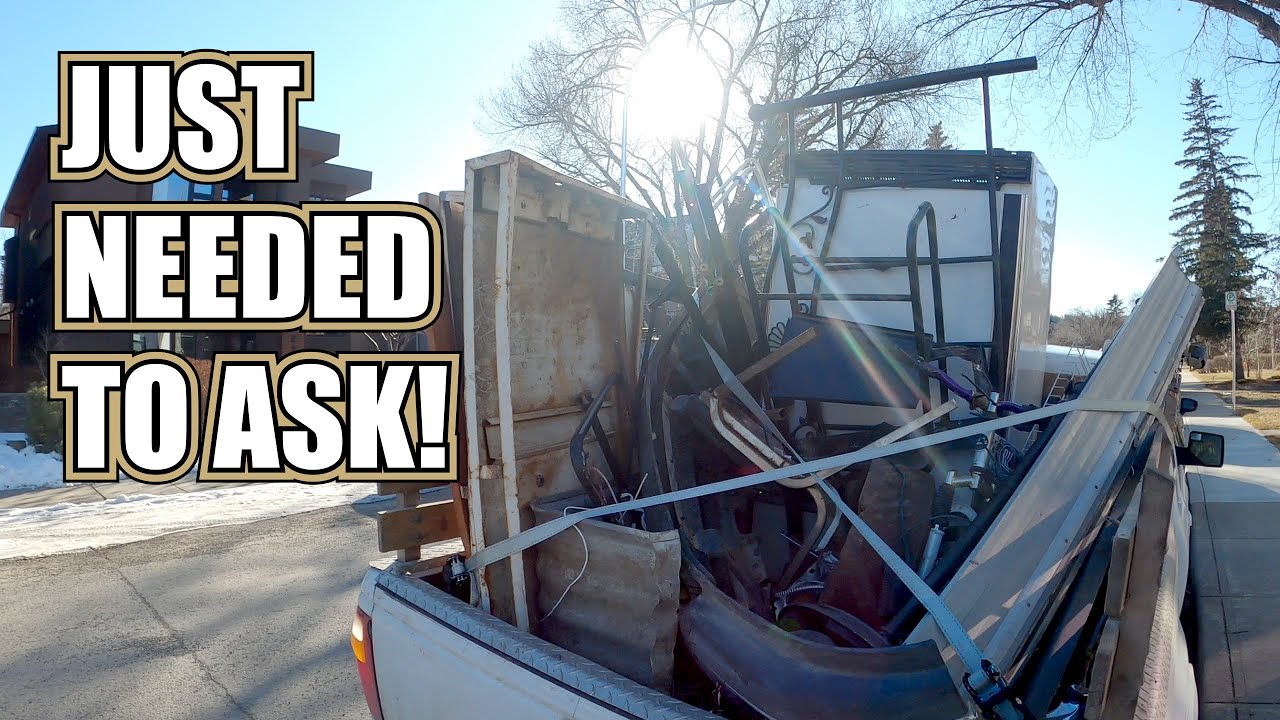 Dumpster Diving Street Scrapping - Never Hurts to Ask!