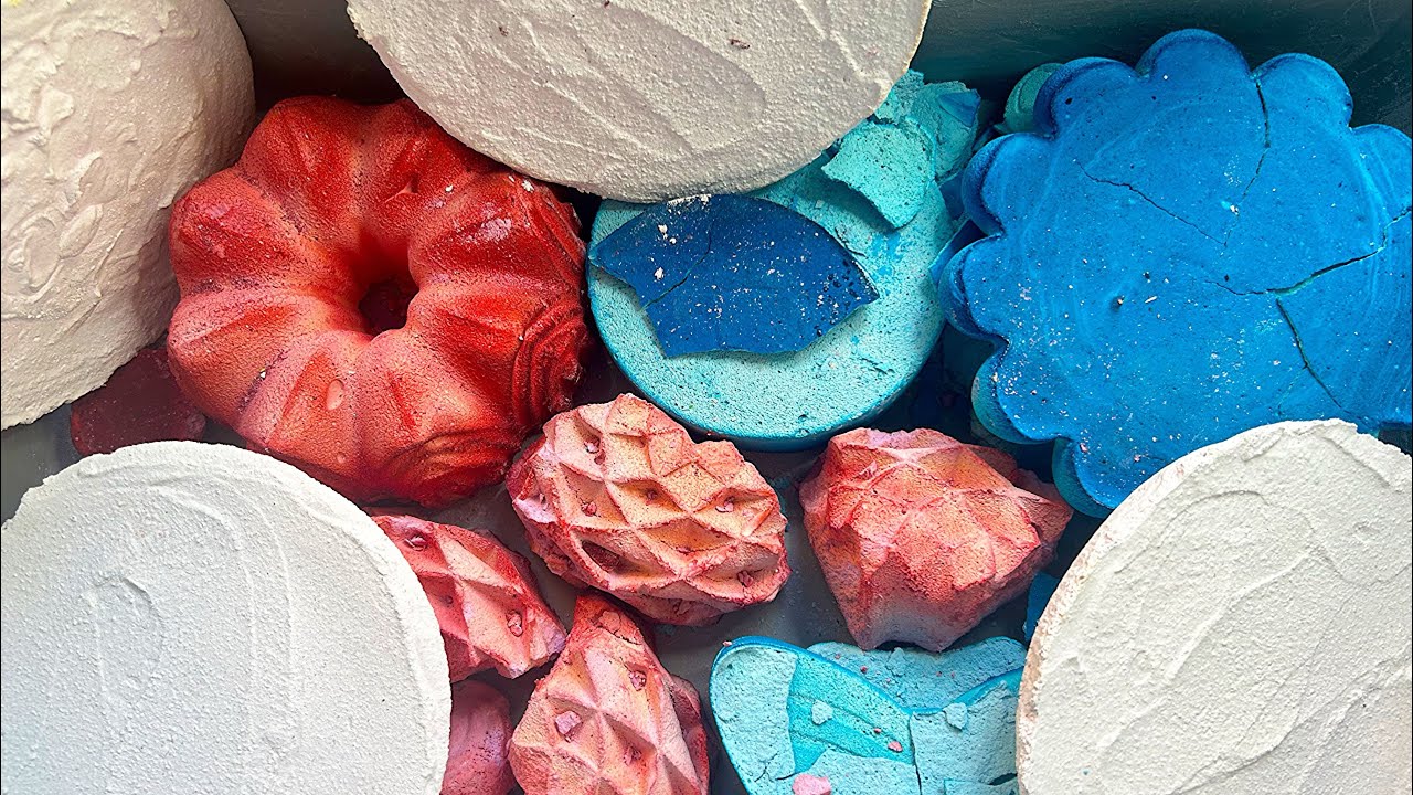Red,white & blue reforms | crunchy | powdery | asmrgymchalk | satisfying | calming