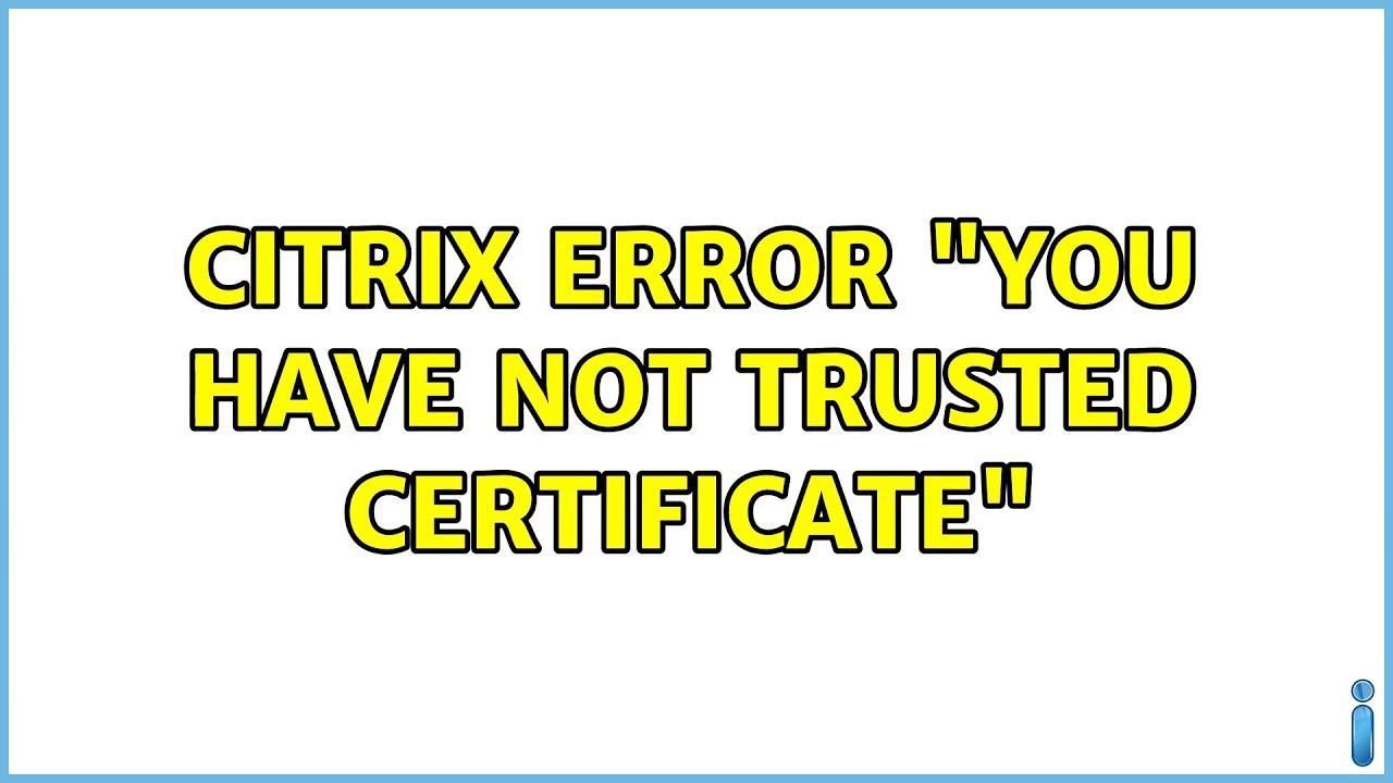 Ubuntu: Citrix Error 