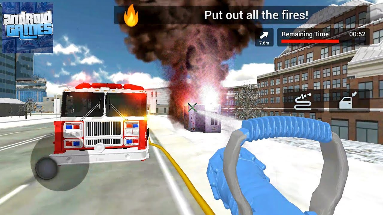 Fire Truck Rescue Simulator #3 - Android Gameplay FHD