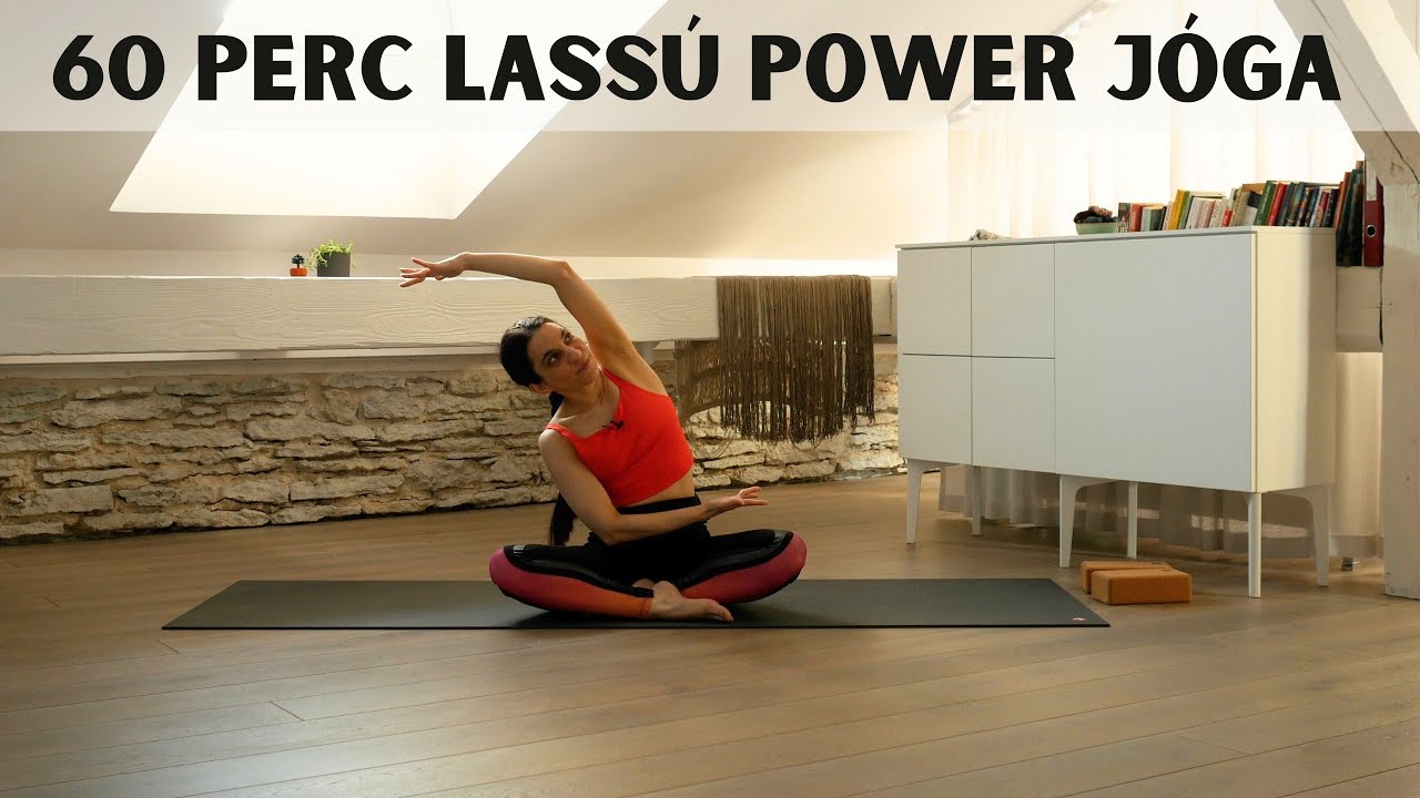 Lassú power jóga | 60 perc erősítő jóga teljes testre | Alsótest, hasizom, karok