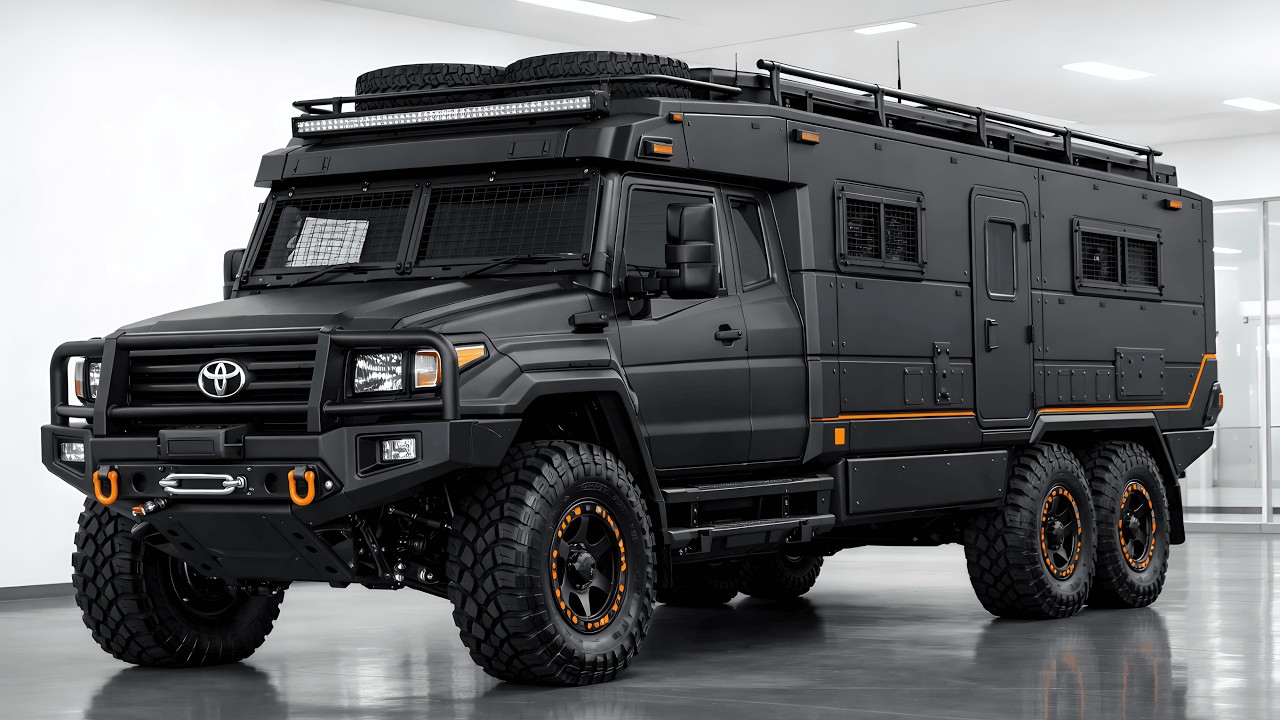 FIRST LOOK: 2026 Toyota EMBERHORN — Matte Black 6x6 Camper With a FULL Bathroom (This Is Insane)