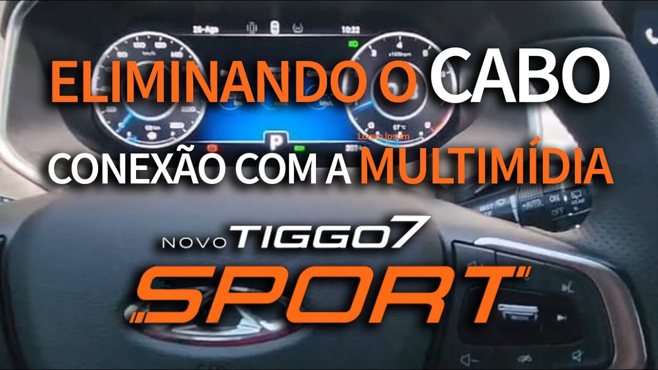 Tiggo 7 Sport 2025 - Carlinkit eliminando conexão via cabo!