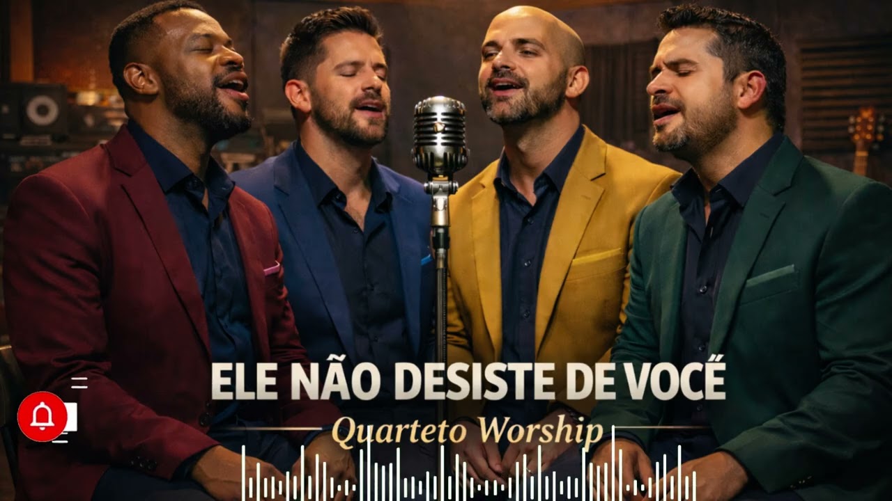 ELE NÃO DESISTE DE VOCÊ | Quarteto Worship (Oficial)