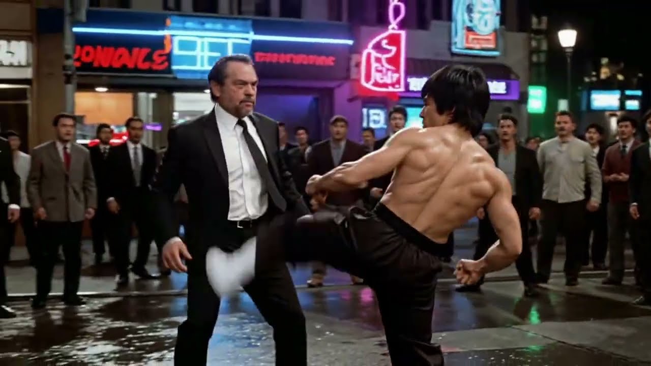 Bruce Lee fight and Men in Black....