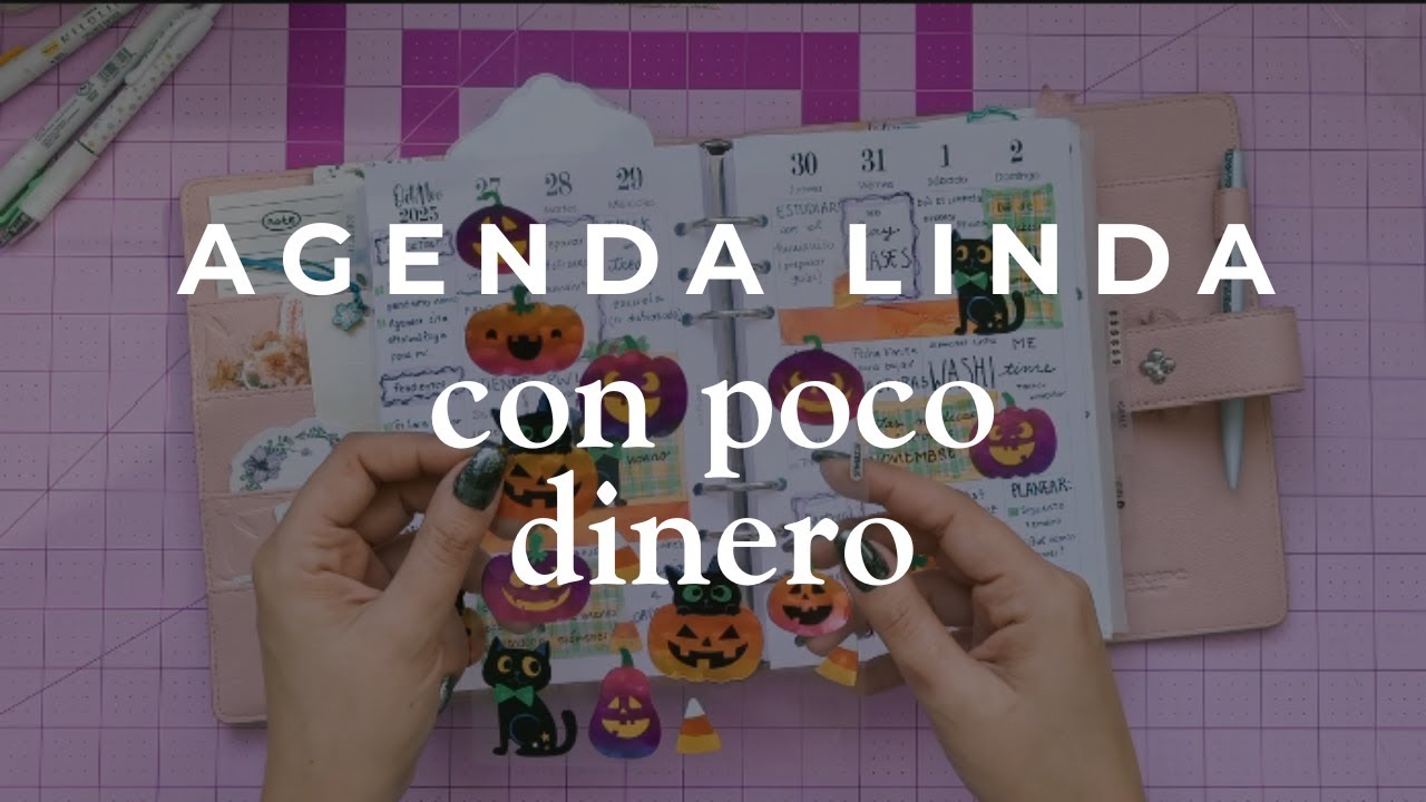 Decoro mi semana de Halloween y Día de Muertos 🕯️✨ | Usando stickers súper baratos 🖤💀