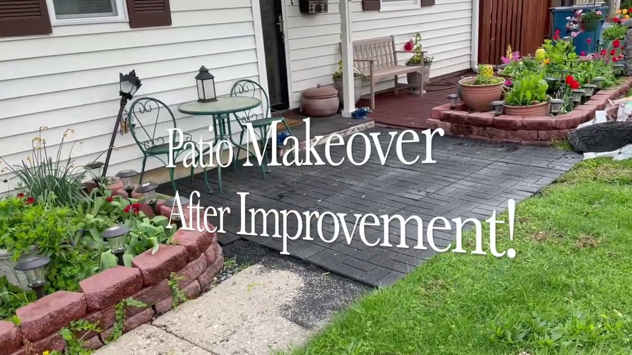 Rubber Pavers - Patio Makeover!