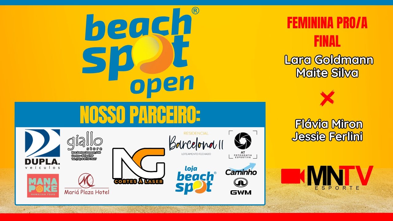 FINAL - AO VIVO - BEACH SPOT OPEN 2025 - BEACH SPOT - ARAÇATUBA/SP