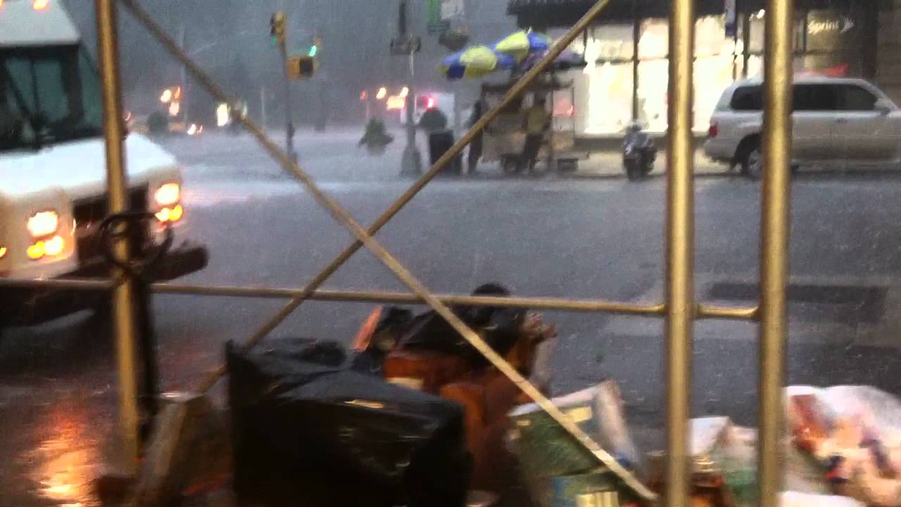 NYC New York City Hail Storm 2012