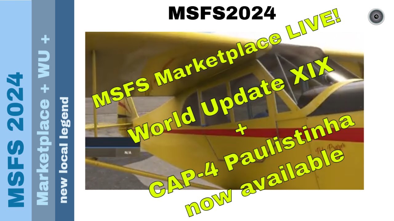 New MSFS 2024 Marketplace & Stunning Brazil Update! + CAP-4 Paulistinha Sneak Peek! 🌴🚀