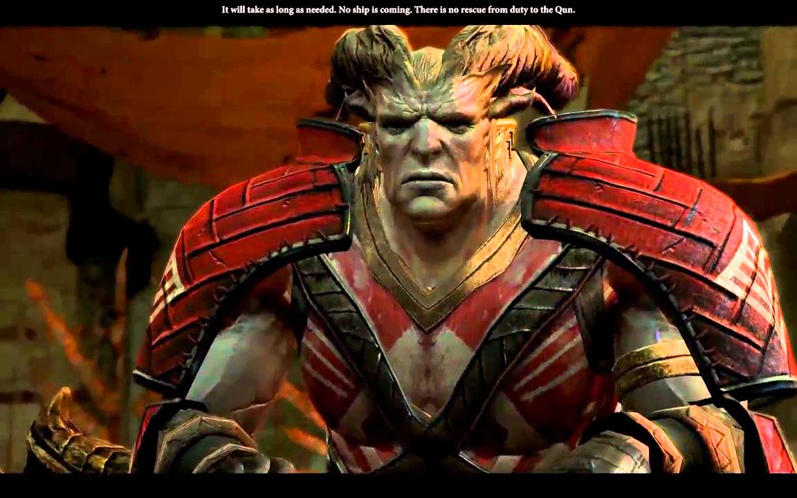 Dragon Age 2: Qunari Arishok dialogues part 3
