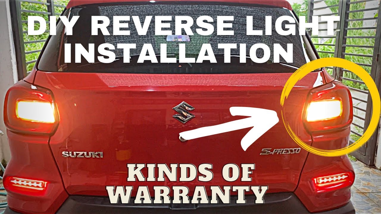 DIY REVERSE LIGHT INSTALLATION ON SUZUKI SPRESSO