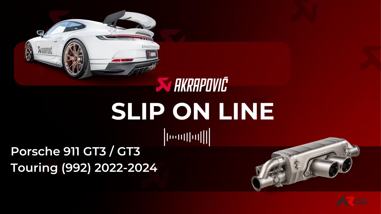 SLIP ON RACE LINE - AKRAPOVIC - PORSCHE 911 GT3 / GT3 TOURING (992) 2022-2024