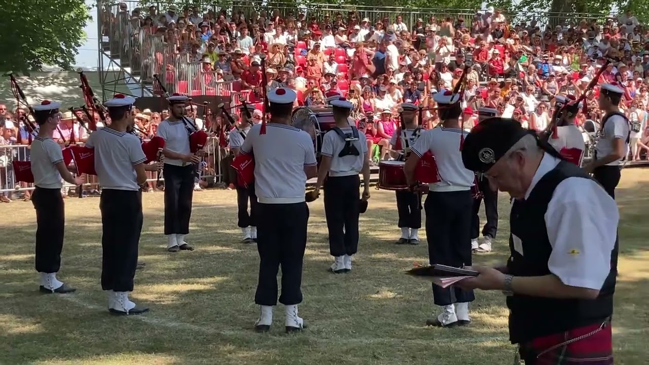 Le pipe-band de Lann-Bihoue aux fête franco-écossaises 2022