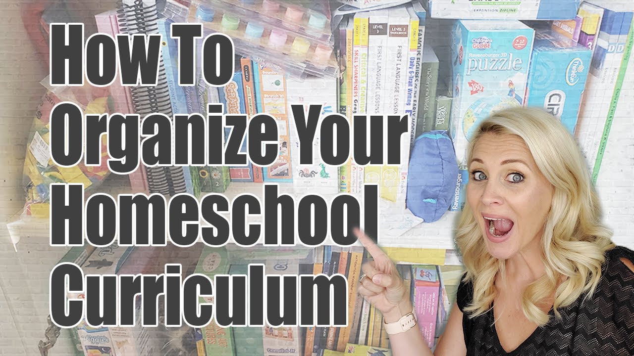 HOW TO ORGANIZE YOUR HOMESCHOOL CURRICULUM | Secular Homeschool Curriculum | Storage and Space